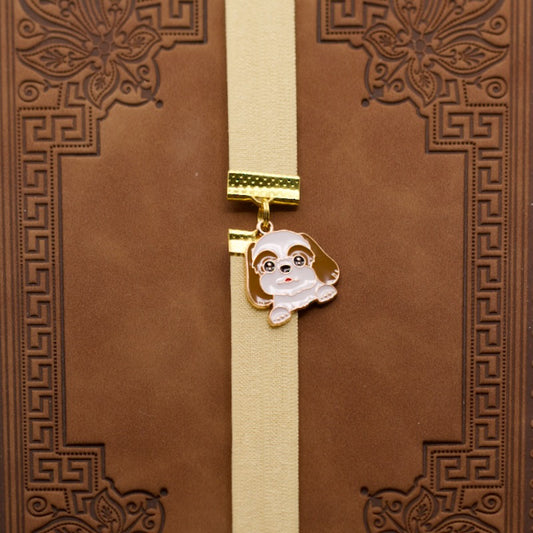 Cute Shih Tzu Elastic Bookmark