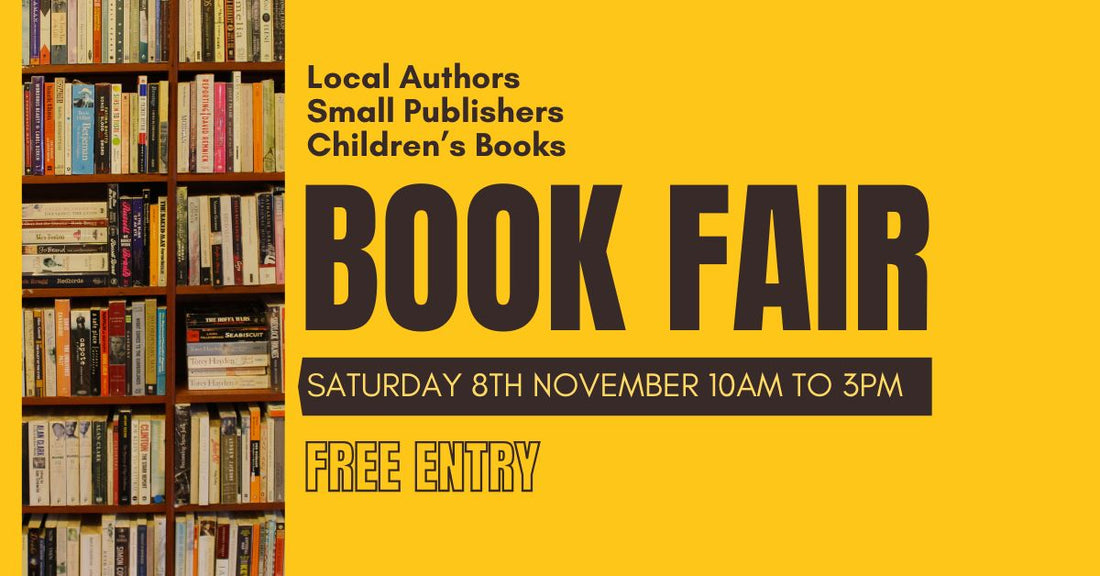 Join us at the 3rd annual Teignmouth Pavilions Book Fair on Saturday 8th November 2025