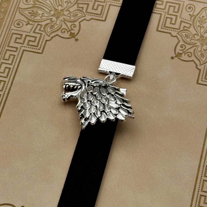 Game of Thrones House Stark Dire Wolf Elastic Bookmark