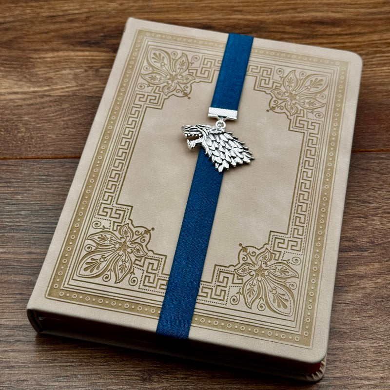 Game of Thrones House Stark Dire Wolf Elastic Bookmark