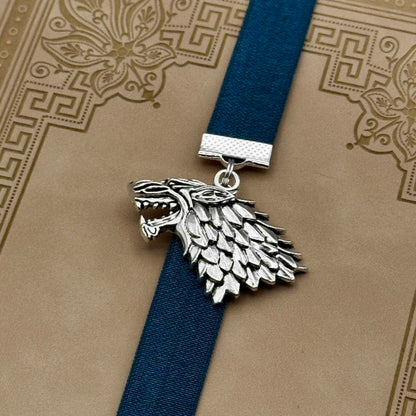 Game of Thrones House Stark Dire Wolf Elastic Bookmark
