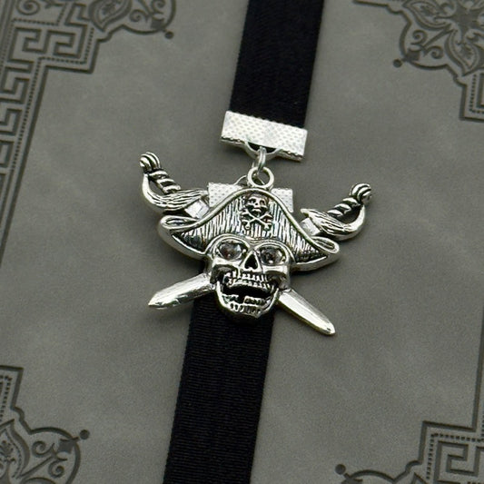 Pirates of the Caribbean Jolly Roger Elastic Bookmark