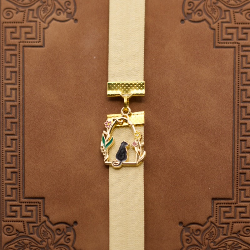 Cute Cat Elastic Bookmark