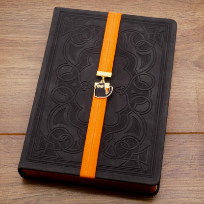 Cute Black Cat Elastic Bookmark
