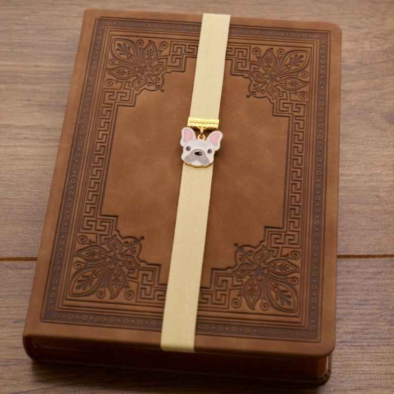 Cute French Bulldog Elastic Bookmark