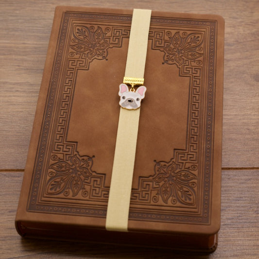 Cute French Bulldog Elastic Bookmark