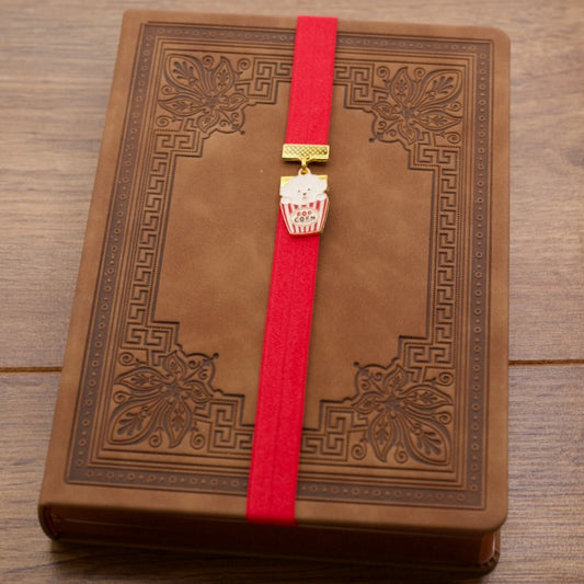 Cute Popcorn Poodle Elastic Bookmark