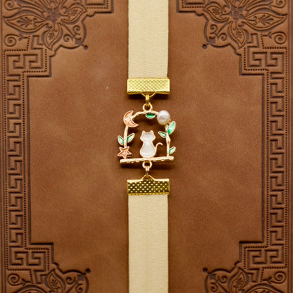 Cute Cat Elastic Bookmark